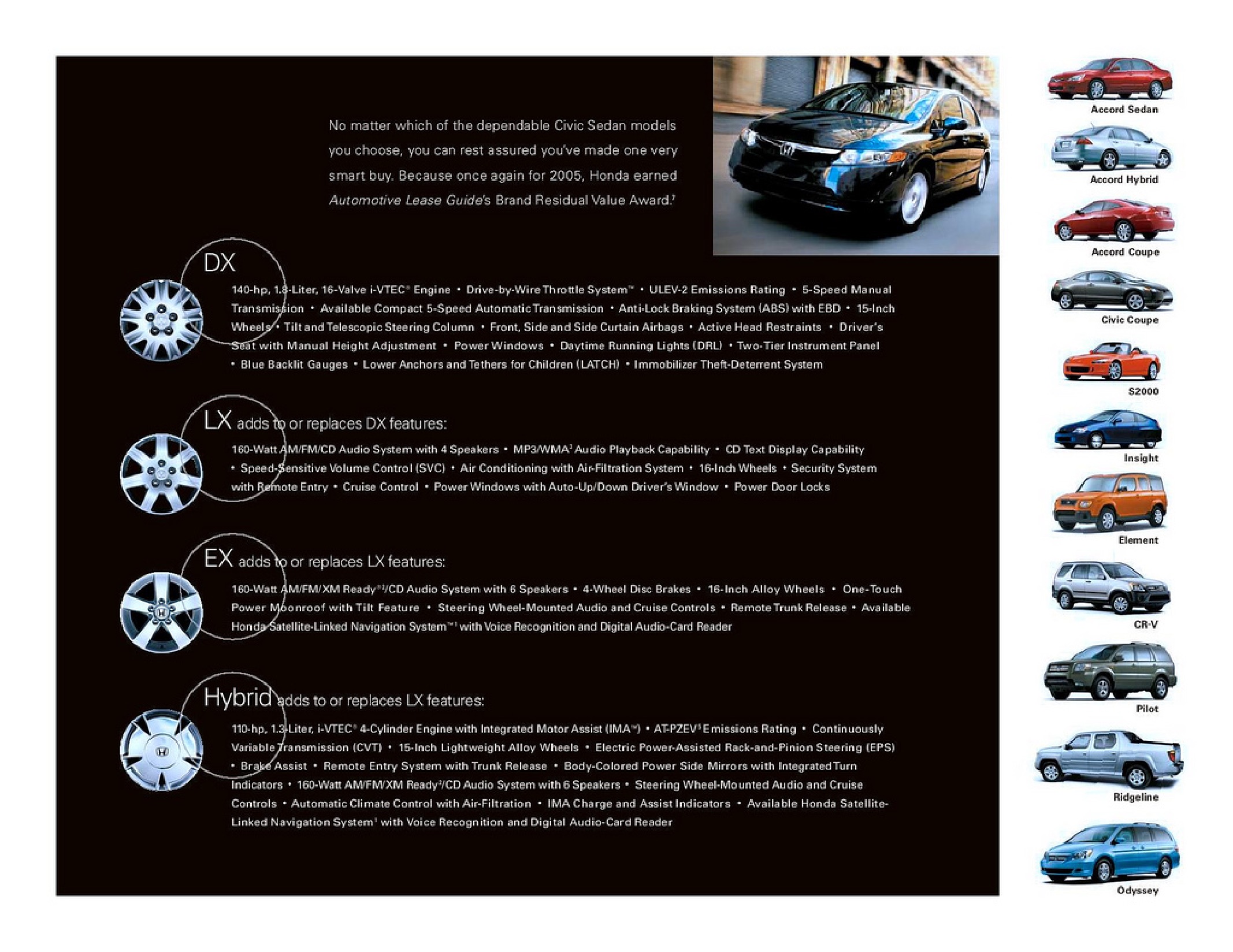 2006 Honda Civic Brochure Page 8